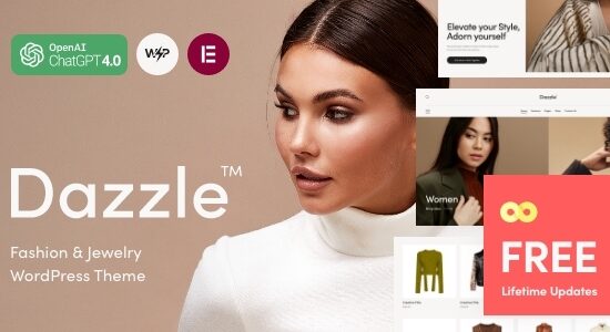 Dazzle — Chủ đề WordPress về thời trang và trang sức