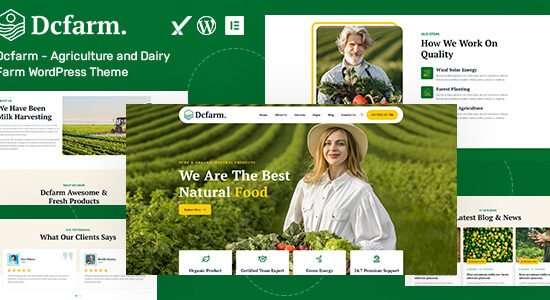 Dcfarm – Chủ đề WordPress về Nông nghiệp và Trang trại sữa