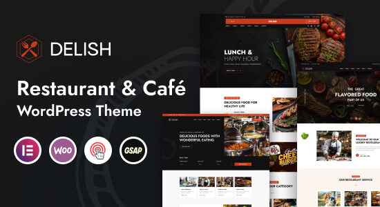 Delish – Chủ đề WordPress Nhà hàng & Quán cà phê