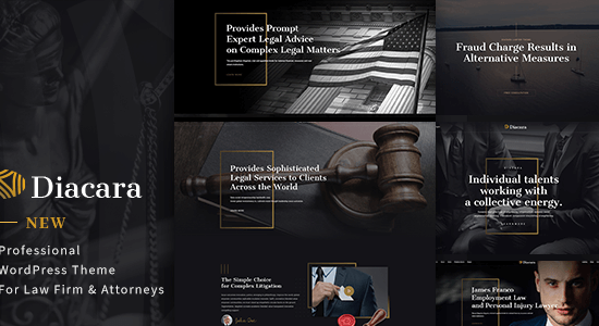 Diacara – Chủ đề WordPress cho Công ty luật & Luật sư
