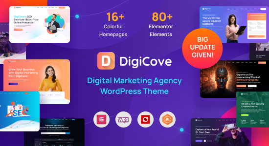 Digicove - Chủ đề WordPress của Cơ quan Tiếp thị Kỹ thuật số