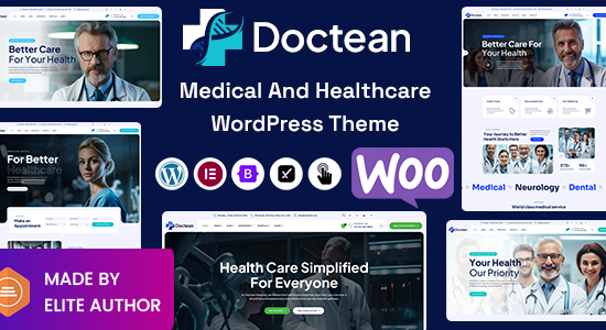 Doctean - Chủ đề WordPress về Y tế và Chăm sóc sức khỏe