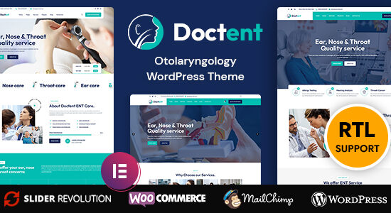 Doctent - Bác sĩ tai mũi họng | Chủ đề WordPress của Bác sĩ tai mũi họng