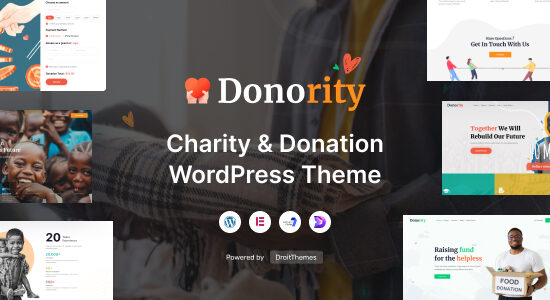 Donority - Chủ đề WordPress từ thiện và quyên góp