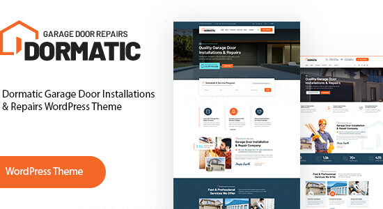 Dormatic – Chủ đề WordPress sửa chữa cửa nhà để xe
