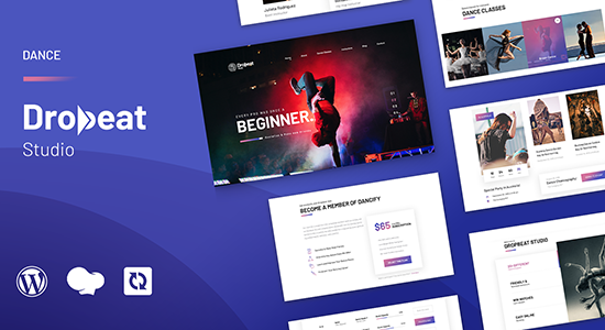 Dropbeat - Chủ đề WordPress Creative Dance Studio