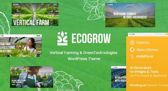 EcoGrow - Chủ đề nông nghiệp