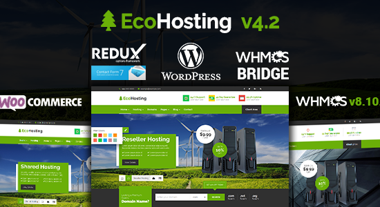 EcoHosting | Responsive Hosting và WHMCS WordPress Theme