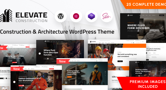 Elevate - Chủ đề WordPress về xây dựng