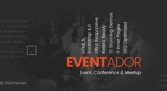 EventAdor Event Conference Marketing WordPress Theme