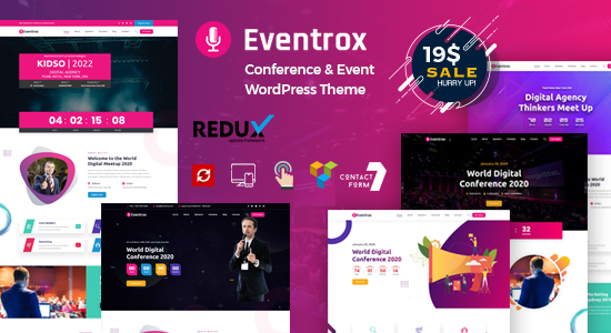 Eventrox - Chủ đề WordPress cho Hội nghị và Sự kiện