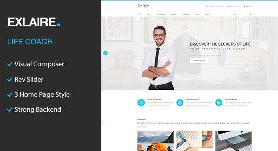 Exclaire – Chủ đề WordPress dành cho Huấn luyện viên phát triển cá nhân