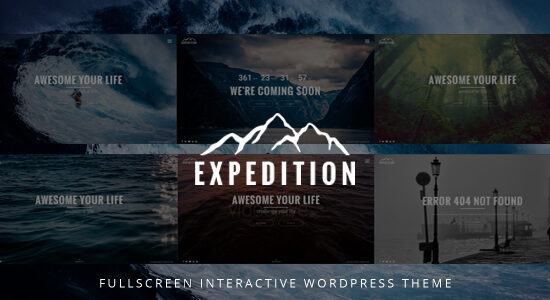 Expedition Fullscreen Interactive WordPress Theme