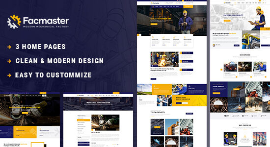 Facmaster - Chủ đề WordPress dành cho nhà máy & công nghiệp