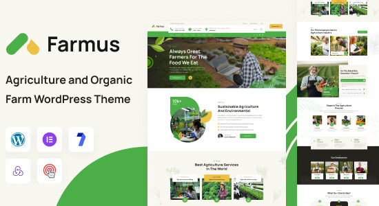 Farmus - Chủ đề WordPress về Nông nghiệp và Trang trại hữu cơ