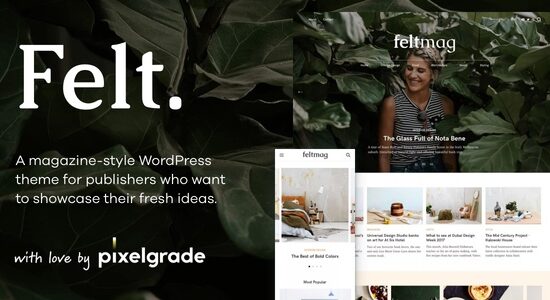 Felt - Một chủ đề WordPress theo phong cách tạp chí kỹ thuật số