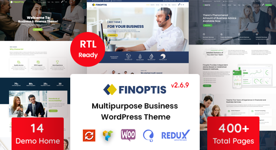 Finoptis - Chủ đề WordPress kinh doanh