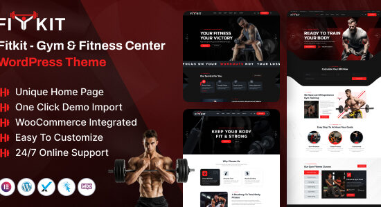 Fitkit - Chủ đề WordPress cho trung tâm thể dục và thể hình