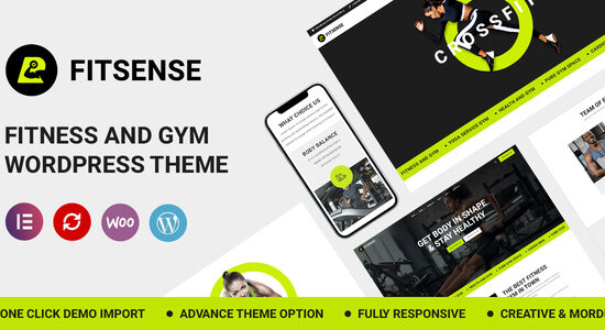 Fitsense - Chủ đề WordPress về phòng tập thể dục và thể hình