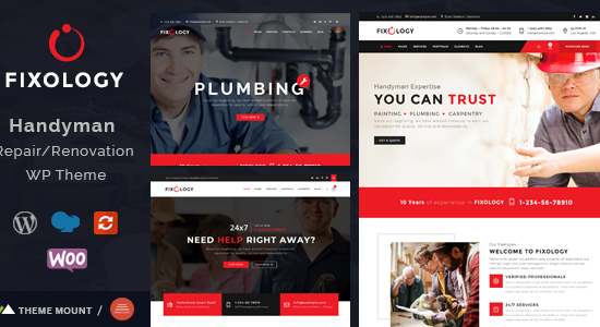 Fixology | Chủ đề WordPress đa dịch vụ Handyman