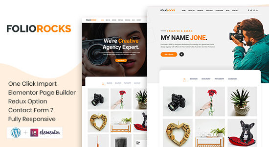 Foliorocks - Chủ đề WordPress danh mục đầu tư tối thiểu