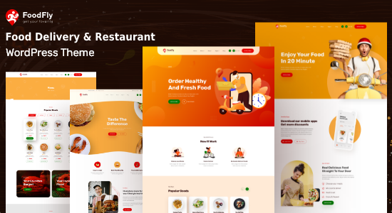 Foodfly- Giao đồ ăn nhanh & Chủ đề WordPress nhà hàng