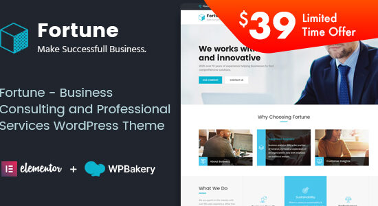 Fortune - Chủ đề WordPress về tư vấn kinh doanh và dịch vụ chuyên nghiệp