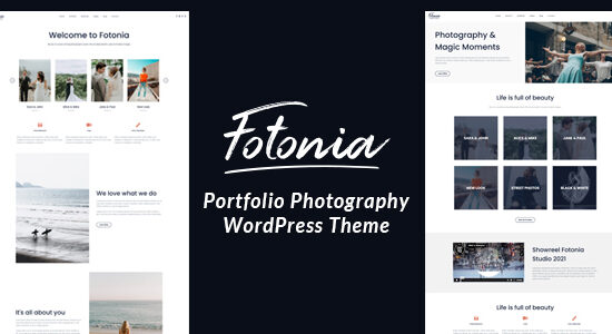 Fotonia - Chủ đề nhiếp ảnh danh mục đầu tư cho WordPress