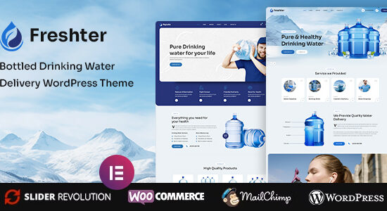 Freshter - Giao nước uống đóng chai WordPress Theme