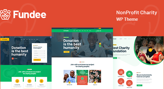 Fundee - Chủ đề WordPress từ thiện phi lợi nhuận