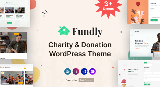 Fundly - Chủ đề WordPress gây quỹ