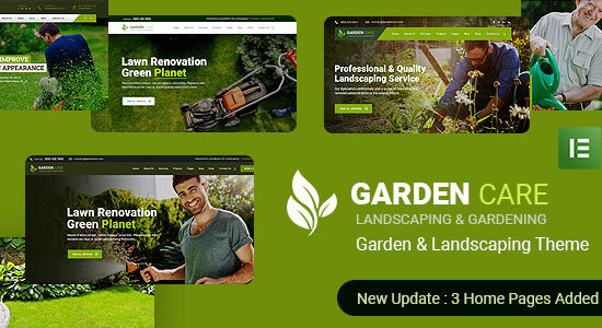 Garden Care - Chủ đề WordPress về làm vườn và cảnh quan