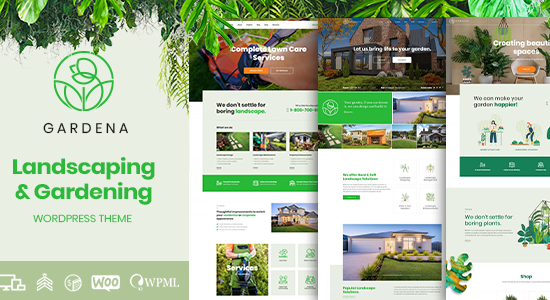 Gardena - Chủ đề WordPress về cảnh quan và làm vườn