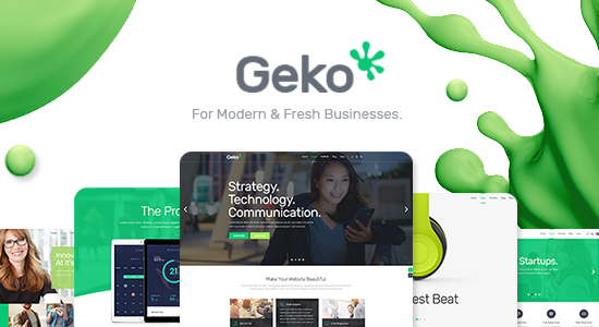 Geko - Chủ đề WordPress khởi nghiệp