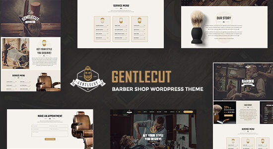 Gentlecut - Chủ đề WordPress cho tiệm cắt tóc và tiệm hớt tóc