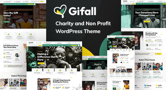 Gifall - Chủ đề WordPress từ thiện phi lợi nhuận