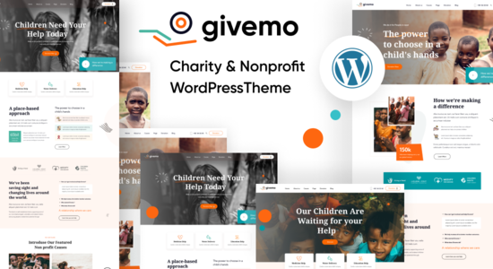 Givemo - Chủ đề WordPress từ thiện và phi lợi nhuận