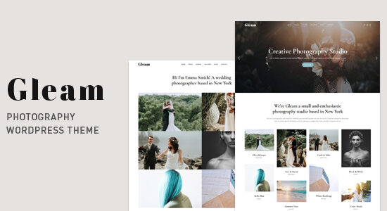 Gleam - Chủ đề WordPress về nhiếp ảnh danh mục đầu tư