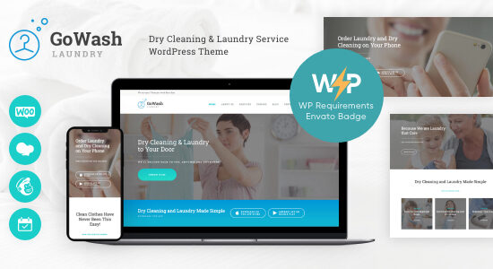 GoWash | Chủ đề WordPress cho dịch vụ giặt khô & giặt ủi