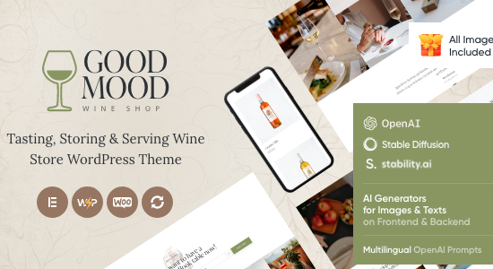 Good Mood - Chủ đề WordPress của Wine Shop