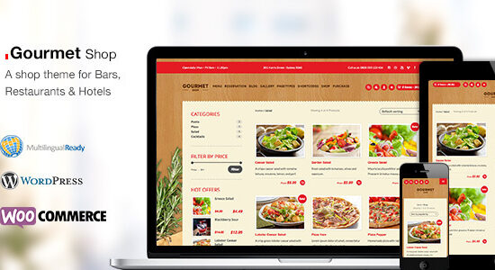 Gourmet Shop - Chủ đề WordPress Nhà hàng & Quán bar