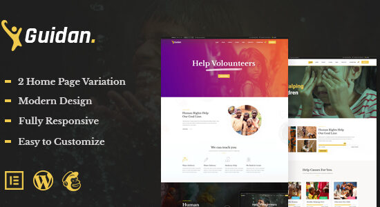 Guidan - Chủ đề WordPress từ thiện phi lợi nhuận
