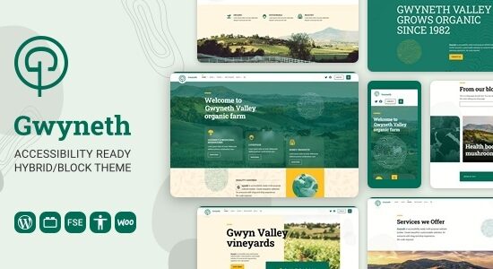 Gwyneth - Chủ đề khối WordPress chỉnh sửa toàn bộ trang web có thể truy cập được