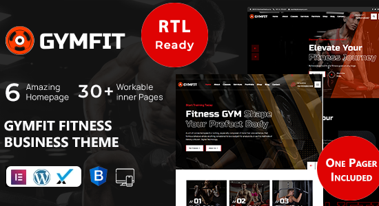 GymFit - Chủ đề WordPress về thể dục và thể dục & RTL đã sẵn sàng