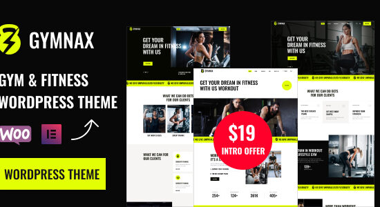 Gymnax - Chủ đề WordPress về thể dục và thể hình