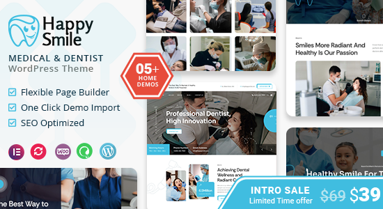 Happysmile - Chủ đề WordPress Y khoa và Nha khoa