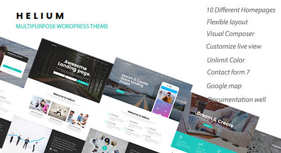 Helium - Chủ đề WordPress Marketing 10 trong 1