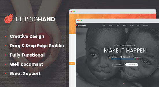 HelpingHand - Chủ đề WordPress từ thiện / phi lợi nhuận