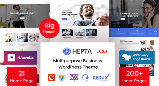 Hepta - Chủ đề WordPress kinh doanh đa năng