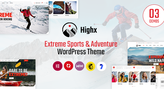 Highx - Chủ đề WordPress về thể thao mạo hiểm và phiêu lưu